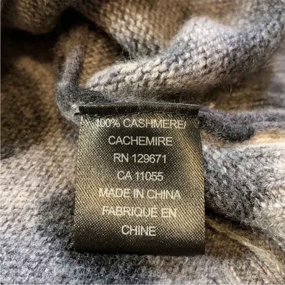 360 Cashmere Lauren Leopard Print OVERSIZED Ombré Sweater Fits like S/M - Picture 8 of 10